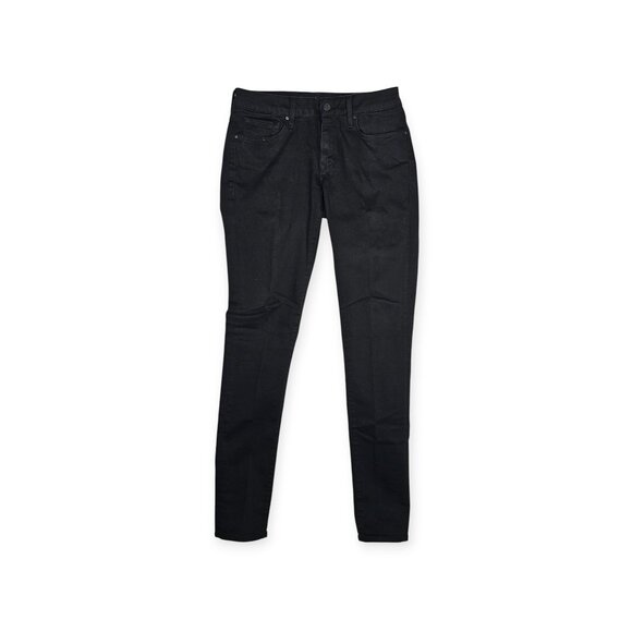 Mavi Jeans "Alexa" Mid-Rise Skinny Jeans - Black Stretch Denim - Picture 1 of 12